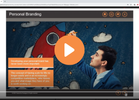 Personal branding video module thumbnail