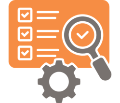 Program image with cogs and checklist.