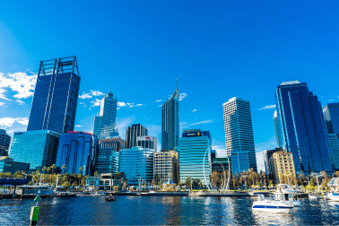 Urban landscape of Perth, Australia